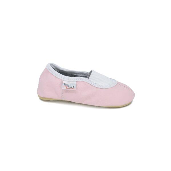 Classic Leather Slippers with Elastic for Kids - Pink - Image 4