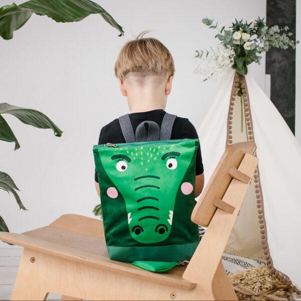 Kids backpack - Crocodile - Image 5