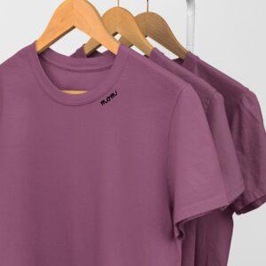 Bio-Baumwoll-T-Shirt mit besticktem Kragen "Mom"