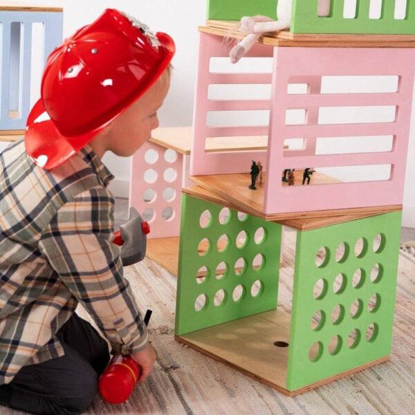 Kids Wooden Toy Storage Cube - Image 4