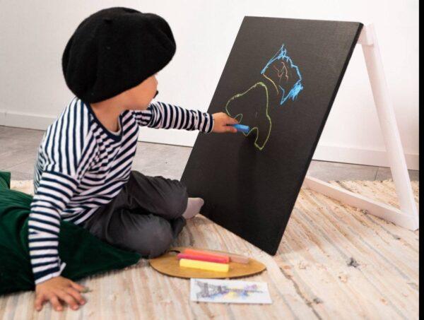 Wooden Chalkboard Easel for Kids - Image 3