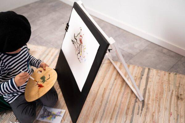Wooden Chalkboard Easel for Kids - Image 5