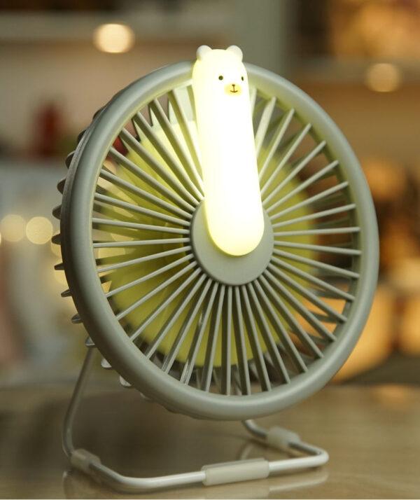 Little Bear Fan Lamp - Grey - Image 4