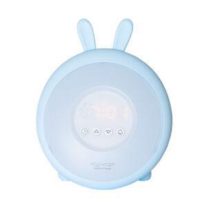 Hasenlampe mit Wecker – Blau