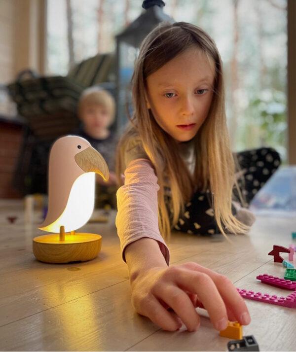 Lamp with Speaker - Pink Bird - Image 2
