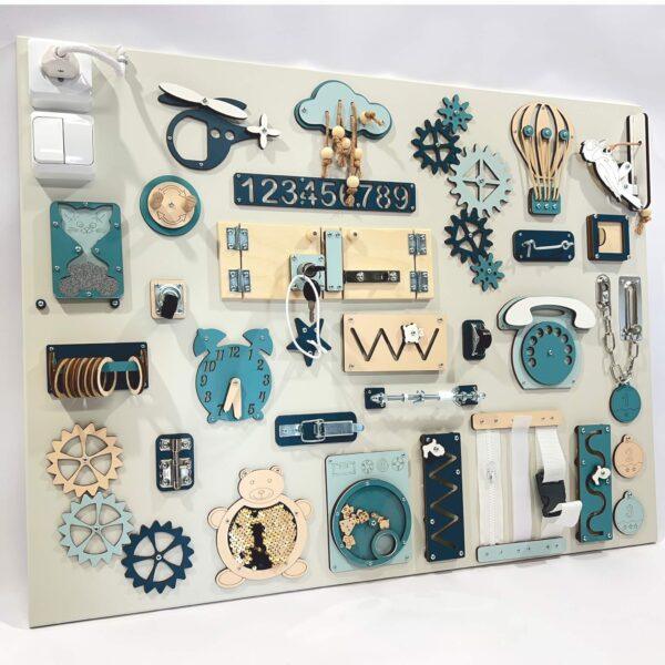 Extra large Montessori sensory busy board (60×80 cm) - Image 6