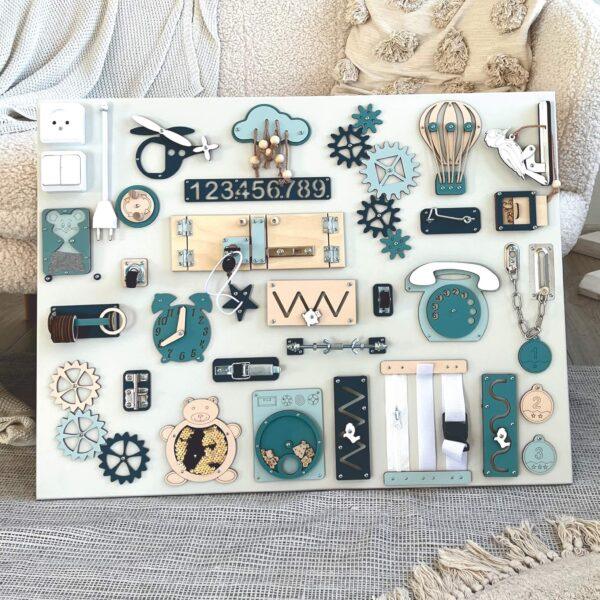 Extra large Montessori sensory busy board (60×80 cm) - Image 5