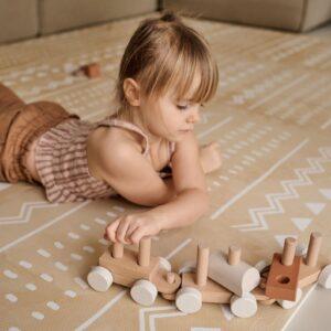 Schaumstoff-Puzzle-Spielmatte – Boho Sand