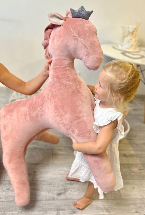 Giant Soft Toy Wingless Pegasus – Dusty Pink - Image 2