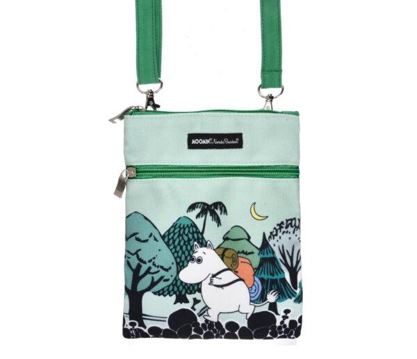 Moomintroll Adventuring Neck/Passport Bag - Green - Image 2