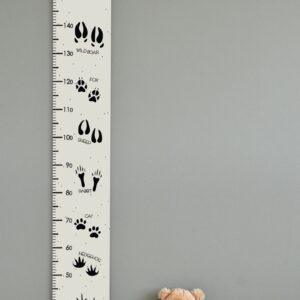 Growth Chart For Kids - Animal Tracks