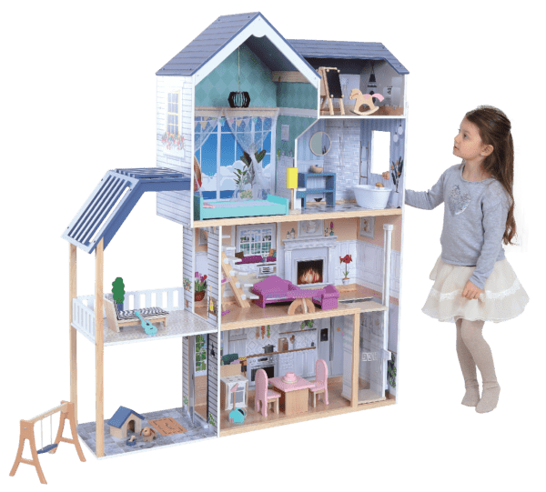 Wooden Dollhouse Crystal with LED Lights - Image 5