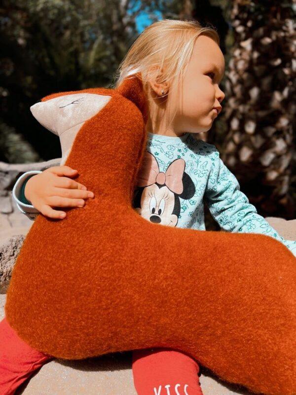 Handmade Fox Soft Toy Pillow - Image 6