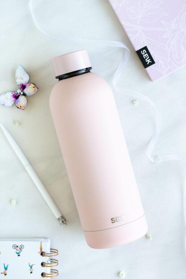 SEIK WATER BOTTLE / THERMOS – PINK COLOR 500ML - Image 5