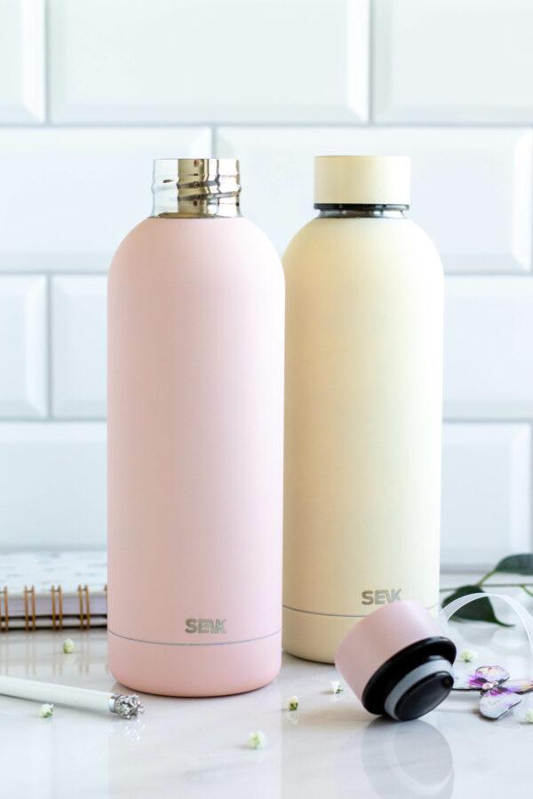 SEIK WATER BOTTLE / THERMOS – PINK COLOR 500ML - Image 2