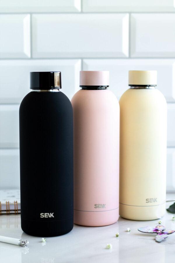 SEIK WATER BOTTLE / THERMOS – YELLOW 500ML - Image 2