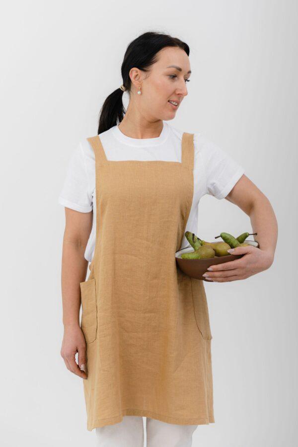Japanese-Style Linen Apron - Image 3