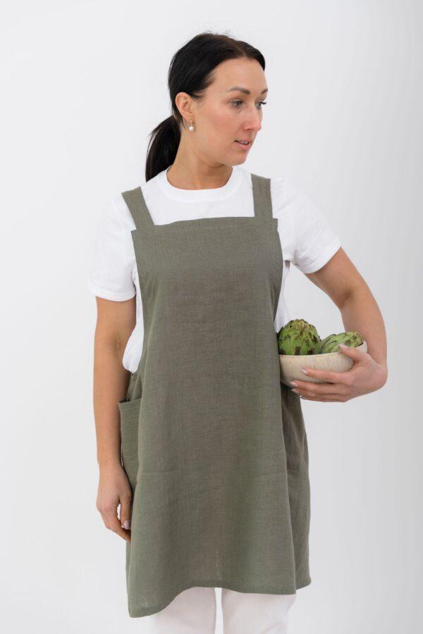 Japanese-Style Linen Apron - Image 4