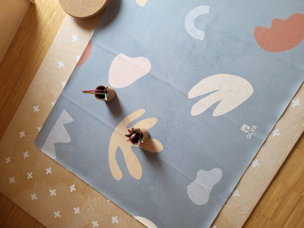 Kids Mealtime Floor Mat, Non-Slip & Waterproof - Organic Sea - Image 4