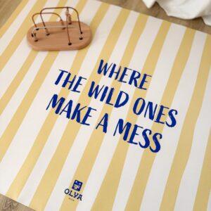 Kids Mealtime Floor Mat, Non-Slip & Waterproof - Wild Citronello