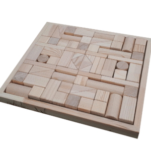 Hand-made Wooden Blocks for Kids – 70 pieces