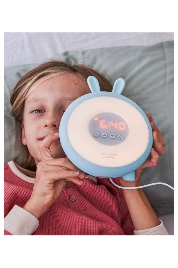 Rabbit Lamp with Alarm Clock – Blue - Image 4