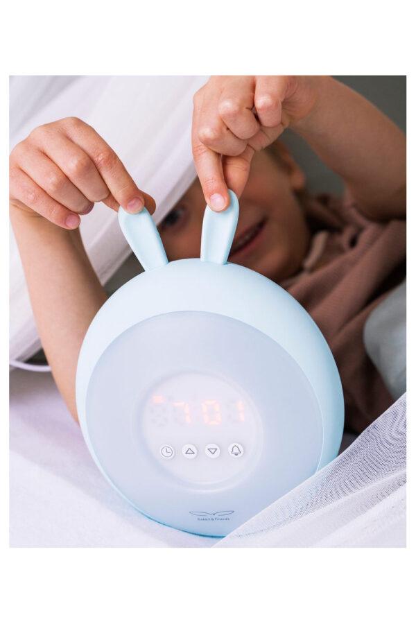 Rabbit Lamp with Alarm Clock – Blue - Image 5