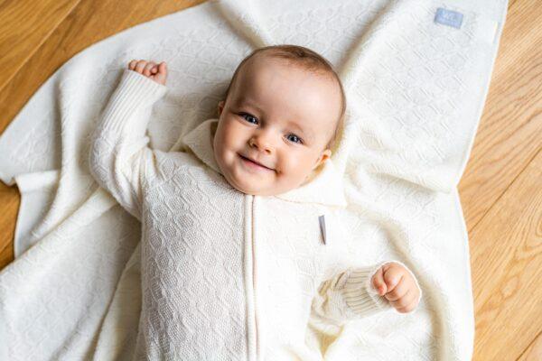 HAPPINESS Gift Set For Baby - Blanket, Romper and Bonnet - Image 2
