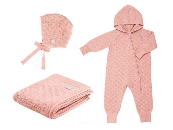 HAPPINESS Gift Set For Baby - Blanket, Romper and Bonnet - Image 3