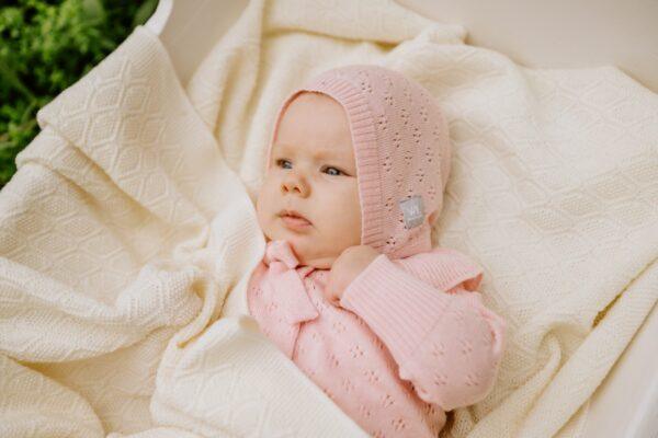 HAPPINESS Gift Set For Baby - Blanket, Romper and Bonnet - Image 4