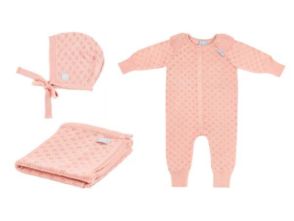 LOVE Gift Set For Baby - Blanket, Romper and Bonnet - Image 9