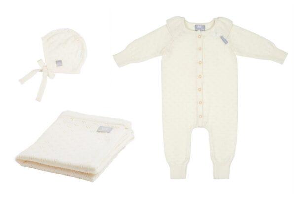 LOVE Gift Set For Baby - Blanket, Romper and Bonnet - Image 10