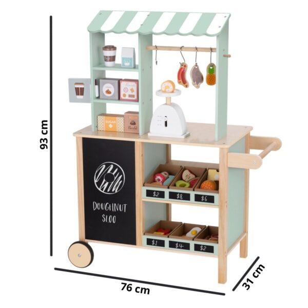Large Multifunctional Wooden Food Truck Stand, 73 pcs - Image 2