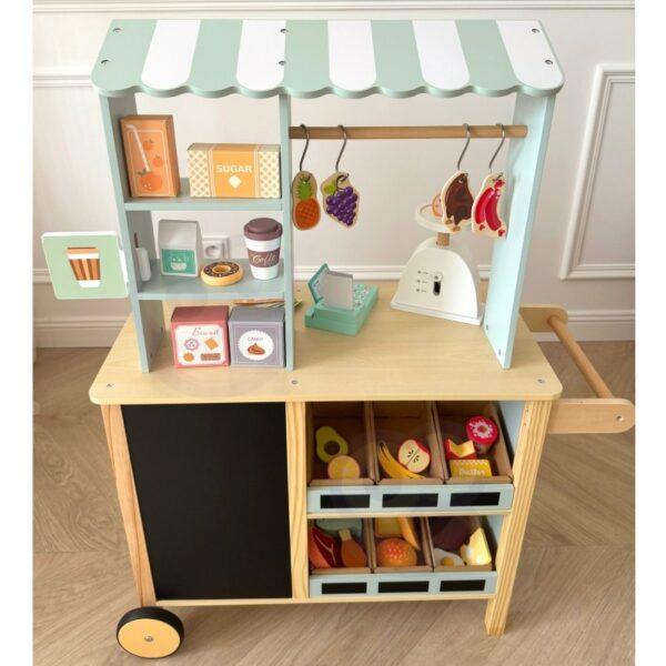 Large Multifunctional Wooden Food Truck Stand, 73 pcs - Image 21