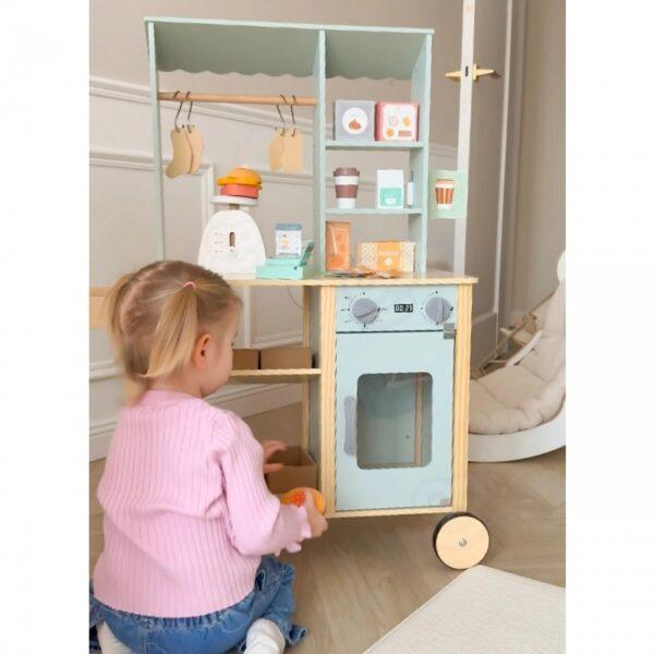 Large Multifunctional Wooden Food Truck Stand, 73 pcs - Image 3