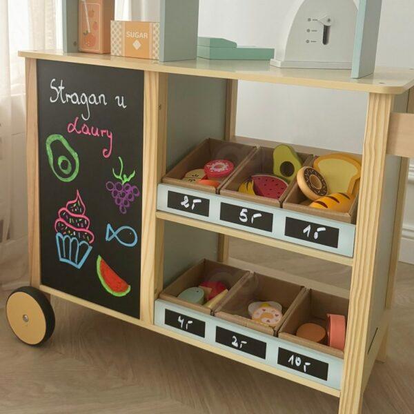 Large Multifunctional Wooden Food Truck Stand, 73 pcs - Image 12