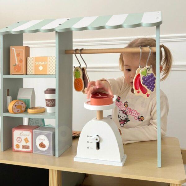 Large Multifunctional Wooden Food Truck Stand, 73 pcs - Image 15