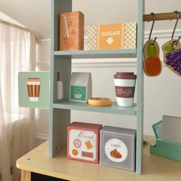 Large Multifunctional Wooden Food Truck Stand, 73 pcs - Image 16