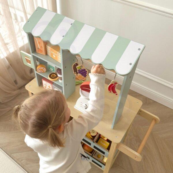 Large Multifunctional Wooden Food Truck Stand, 73 pcs - Image 17