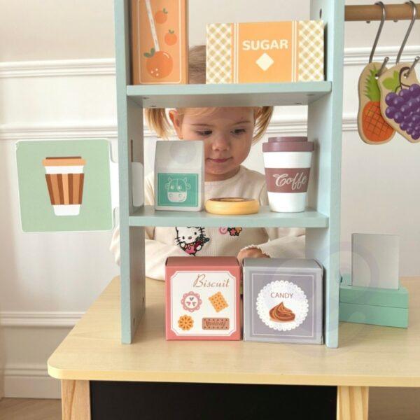 Large Multifunctional Wooden Food Truck Stand, 73 pcs - Image 20
