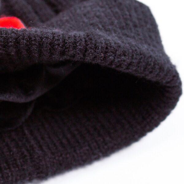 Little My Winter Beanie Kids - Black And Red - Image 4