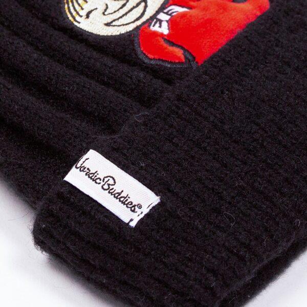 Little My Winter Beanie Kids - Black And Red - Image 2