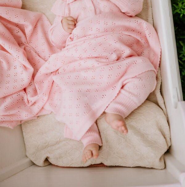 LOVE Gift Set For Baby - Blanket and Bonnet - Image 4