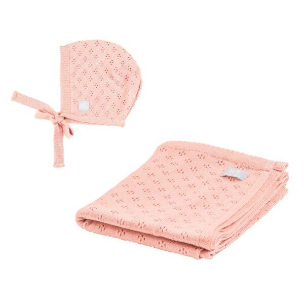 LOVE Gift Set For Baby - Blanket and Bonnet - Image 5