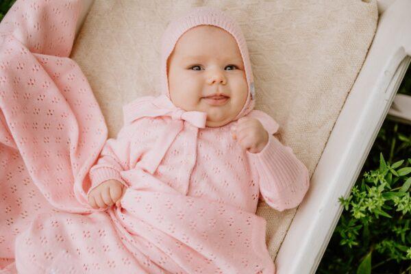 LOVE Gift Set For Baby - Blanket and Bonnet - Image 7