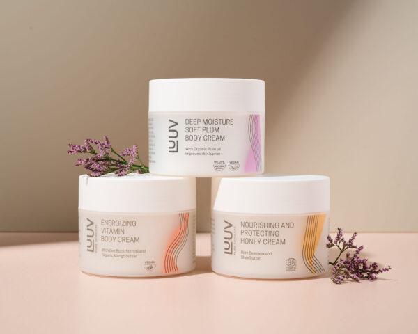 Natural Deeply Moisturizing Body Cream with Plum Oil, 200ml - Image 2
