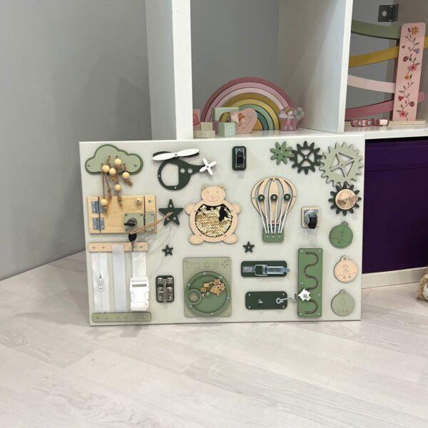 Medium Montessori busy board (40×60 cm) - Image 2