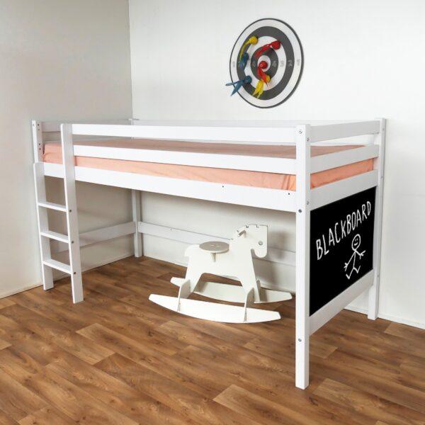 Halbhohes Hochbett mit Tafel – Bild 3