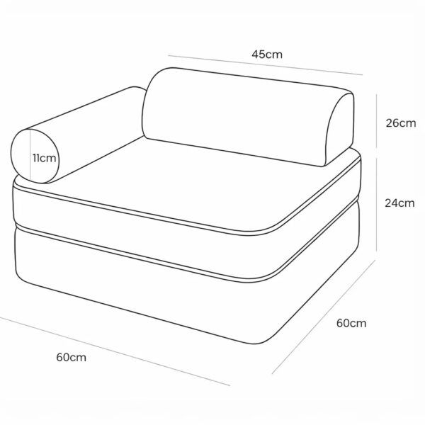 Modular Armchair for Child, Giraffe - Image 3