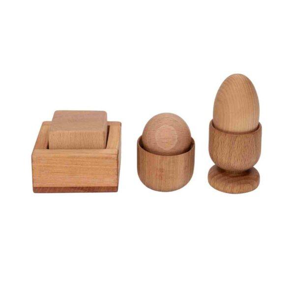 Montessori Egg, Ball and Square Set - Image 2